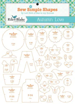 Lori Holt Autumn Love Quilt Template Set