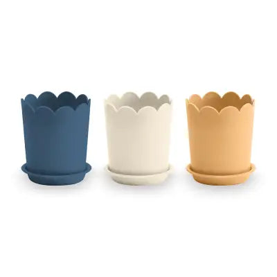 Lori Holt Denim & Daisy Flower Pots