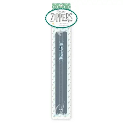 Lori Holt Happy Zippers 16in Gray