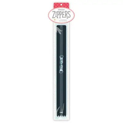 Lori Holt Happy Zippers 22in Black