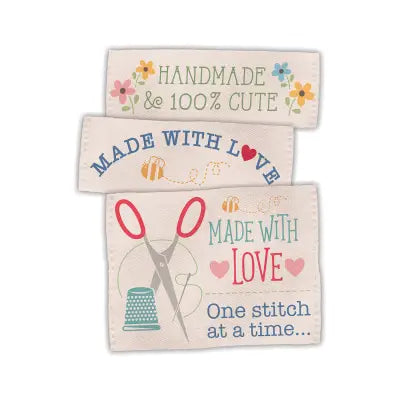 Lori Holt Made With Love Woven Labels
