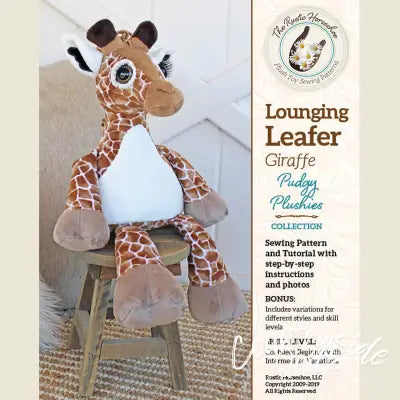 Lounging Leafer Giraffe Pudgy Plushie