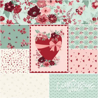 Love You Always 1 Yard Bundle Mist, 8 Pcs.