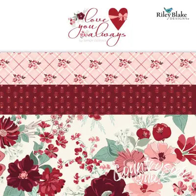 Love You Always 2.5in Strips, 40pcs/bundle