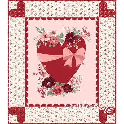 Love You Always Heart Panel Quilt Kit