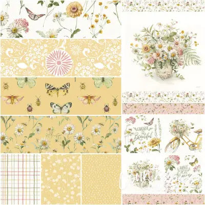 Love Me More 1 Yard Bundle Green, 9pcs/bundle