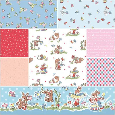 Love Notes 1 Yard Bundle White, 8pcs