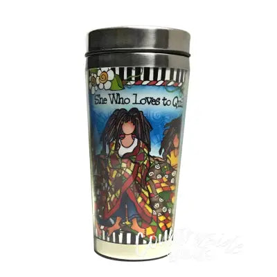 Loves to Quilt Stainless Steel Tumbler