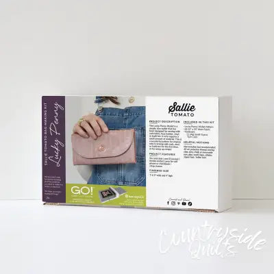 Lucky Penny Wallet Accuquilt Kit Blush Pink Crocodile Faux Leather