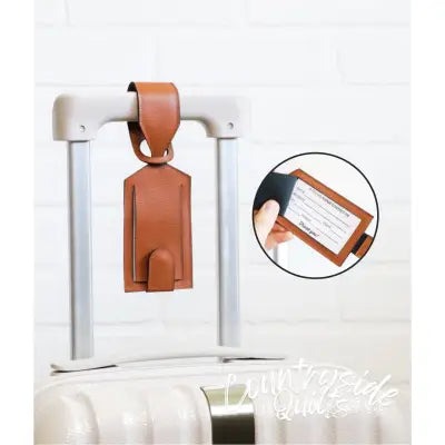 Luggage Tag Kit - Hazelnut Pebble
