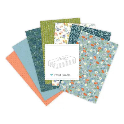 Luna Field 1 Yard Bundle Blue, 7 Pcs.
