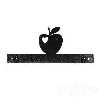 I Luv Apples With Clips Charcoal 12in