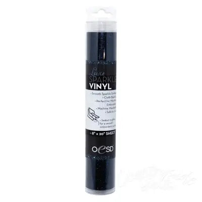 Luxe Sparkle Vinyl 8in x 20in Midnight Blue