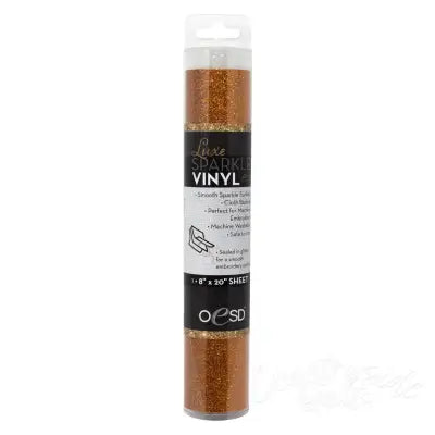 Luxe Sparkle Vinyl 8in x 20in Orange