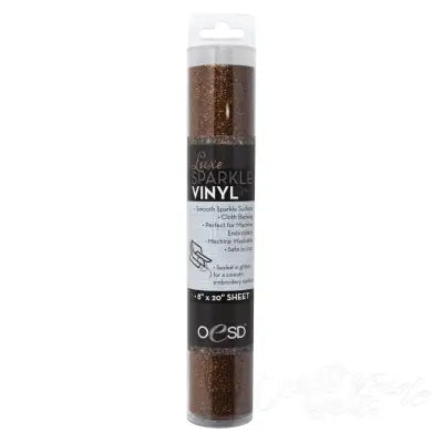 Luxe Sparkle Vinyl 8in x 20in Rust