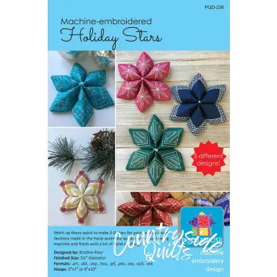 Machine Embroidery Holiday Stars
