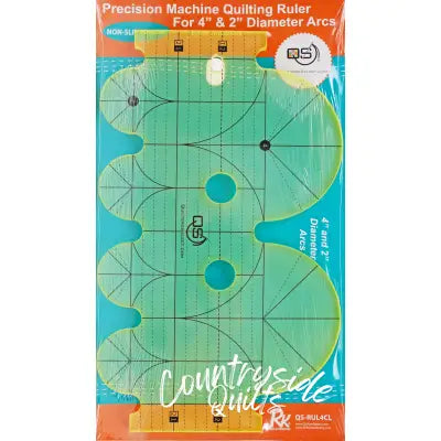 Machine Quilting Ruler 4in x & 2in