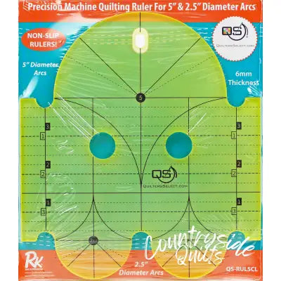 Machine Quilting Ruler 5in & 2-1/2in