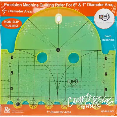 Machine Quilting Ruler 6in & 1in