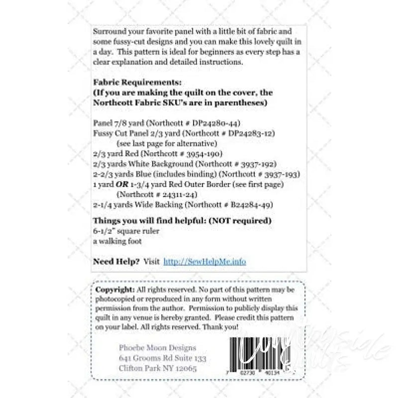 Made With Love quilt pattern PM01347