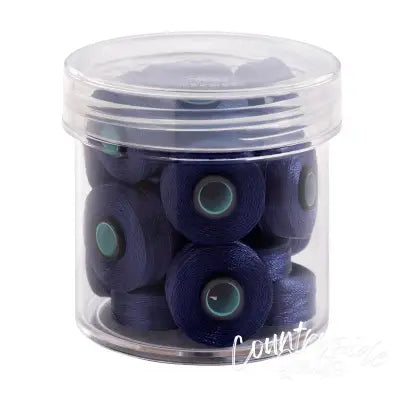 Magna-Glide Delights Style L 72yd Pre-wound Bobbins Bright Blue 20 Per Jar