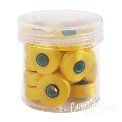 Magna-Glide Delights Style L 72yd Pre-wound Bobbins Bright Yellow 20 Per Jar