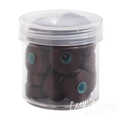 Magna-Glide Delights Style L 72yd Pre-wound Bobbins Dark Brown 20 Per Jar