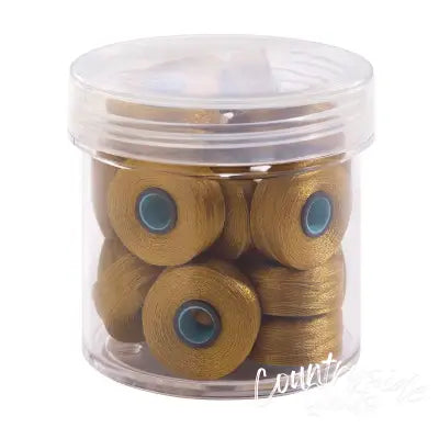 Magna-Glide Delights Style L 72yd Pre-wound Bobbins Honey Gold 20 Per Jar