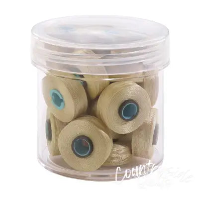 Magna-Glide Delights Style L 72yd Pre-wound Bobbins Khaki 20 Per Jar