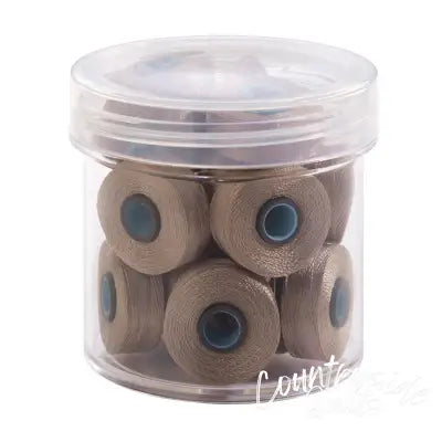 Magna-Glide Delights Style L 72yd Pre-wound Bobbins Light Tan 20 Per Jar