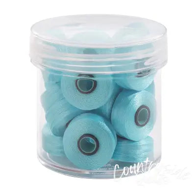 Magna-Glide Delights Style L 72yd Pre-wound Bobbins Light Turquoise 20 Per Jar