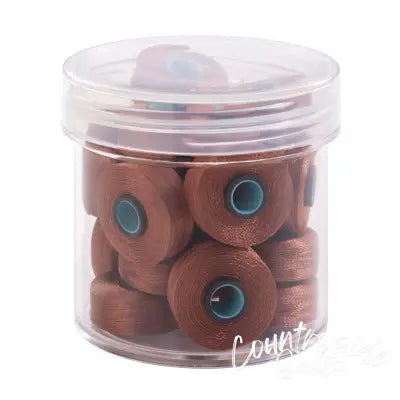 Magna-Glide Delights Style L 72yd Pre-wound Bobbins Medium Brown 20 Per Jar