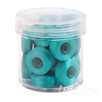 Magna-Glide Delights Style L 72yd Pre-wound Bobbins Robin Egg 20 Per Jar