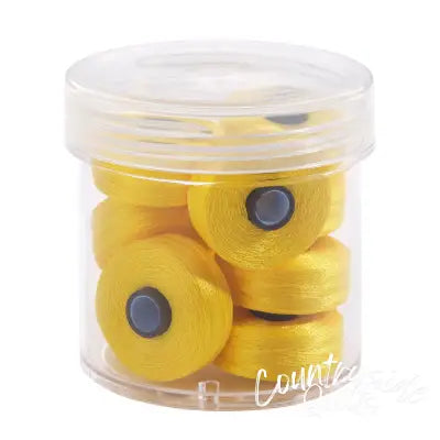 Magna-Glide Delights Style M 132yd Pre-wound Bobbins Bright Yellow 10 Jar