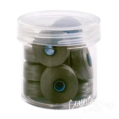 Magna-Glide Delights Style M 132yd Pre-wound Bobbins German Granite 10 Jar