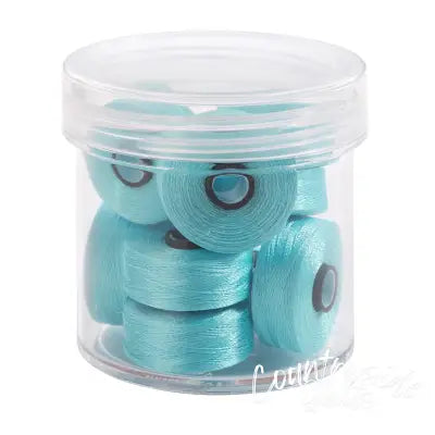 Magna-Glide Delights Style M 132yd Pre-wound Bobbins Light Turquoise 10 Jar
