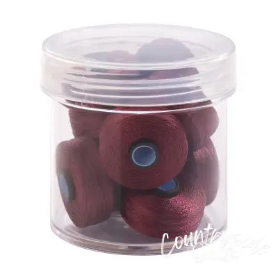 Magna-Glide Delights Style M 132yd Pre-wound Bobbins Maroon 10 Jar