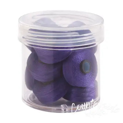 Magna-Glide Delights Style M 132yd Pre-wound Bobbins Raven 10 Jar