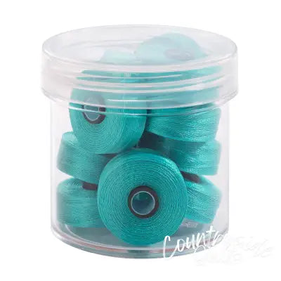 Magna-Glide Delights Style M 132yd Pre-wound Bobbins Robin Egg 10 Jar
