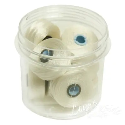 Magna-Glide Delights Style M Jumbo 132yd Pre-wound Bobbins Linen 10 Jar