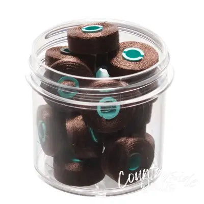 Magna-Quilt Delights Style L 74yd Pre-wound Bobbin Dark Brown 20 Jar