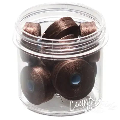 Magna-Quilt Delights Style M 135yd Pre-wound Bobbin Dark Brown 10 Jar