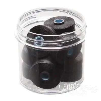 Magna-Quilt Delights Style M 135yd Pre-wound Bobbins Black 10 Jar