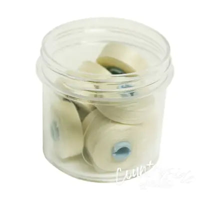 Magna-Quilt Delights Style M 135yd Pre-wound Bobbins Cream 10 Jar