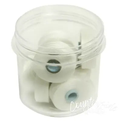 Magna-Quilt Delights Style M 135yd Pre-wound Bobbins White 10 Jar