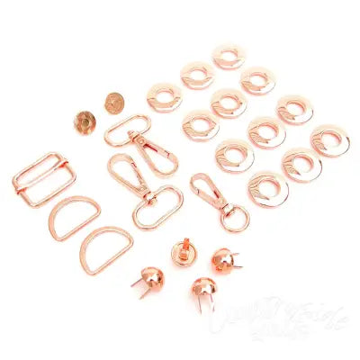 Magnolia Drawstring Bucket Bag Hardware Kit Rose Gold