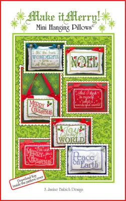 Make it Merry!  Mini Hanging Pillows