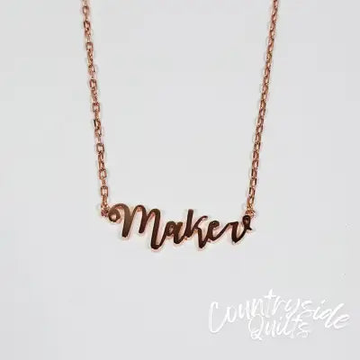 Maker Necklace Rose Gold