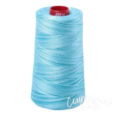 Mako Cotton Embroidery Thread 12wt 1931yd Variegated Baby Blue Eyes