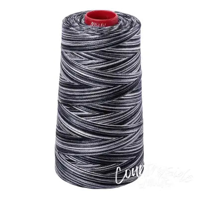Mako Cotton Embroidery Thread 12wt 1931yd Variegated Graphite